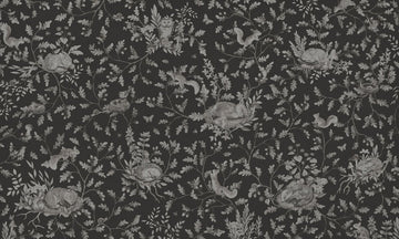 Wallpaper - Playful Woods - Monochrome - Black (Pre - Order) - LPM Home