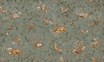 Wallpaper - Playful Woods - Vintage - Green (Pre - Order) - LPM Home