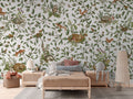Wallpaper - Playful Woods - White (Pre - Order) - LPM Home