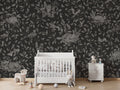 Wallpaper - Playful Woods - Monochrome - Black (Pre - Order) - LPM Home