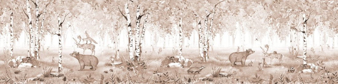 Wallpaper - Bear King Brown - Panorama (Pre - Order) - LPM Home