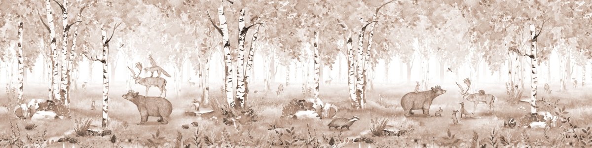Wallpaper - Bear King Brown - Panorama (Pre - Order) - LPM Home