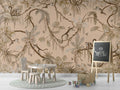 Wallpaper - Playful Monkeys - Vintage - Beige (Pre - Order) - LPM Home