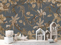 Wallpaper - Playful Monkeys - Vintage - Blue (Pre - Order) - LPM Home