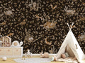 Wallpaper - Playful Woods - Vintage - Black (Pre - Order) - LPM Home
