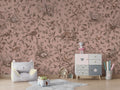 Wallpaper - Playful Woods - Monochrome Pink (Pre - Order) - LPM Home