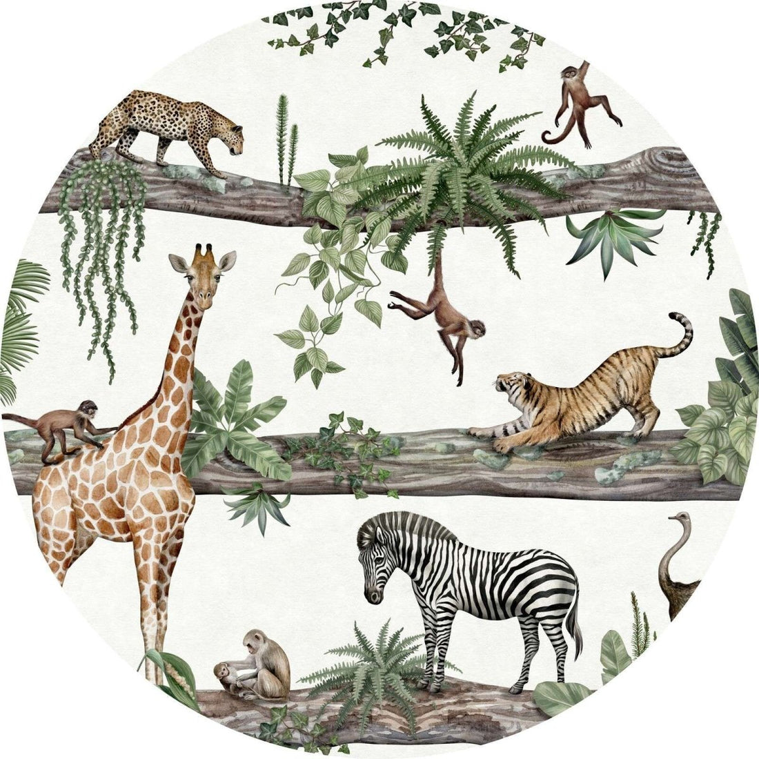 Wallpaper - Amazing Animals - Circle (Pre - Order) - LPM Home