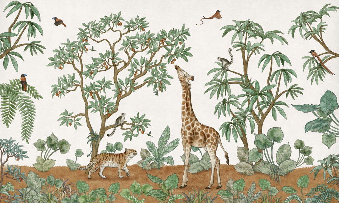 Wallpaper - Animals in the Jungle (Pre - Order) - LPM Home
