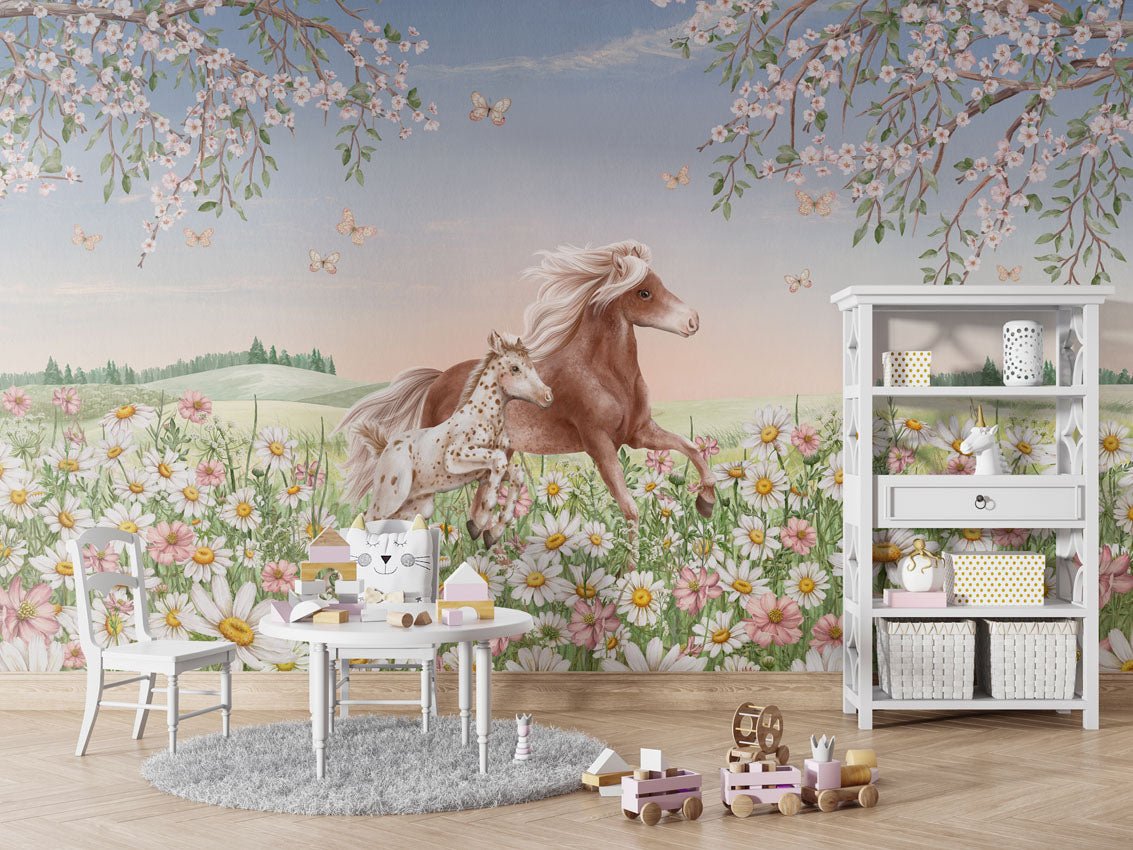 Wallpaper - Happy Horses (Pre - Order) - LPM Home