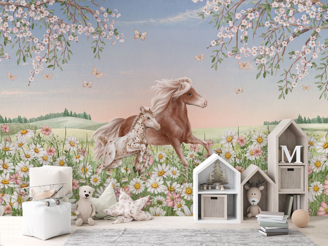 Wallpaper - Happy Horses (Pre - Order) - LPM Home