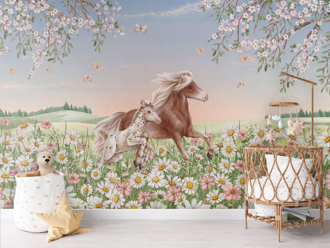 Wallpaper - Happy Horses (Pre - Order) - LPM Home