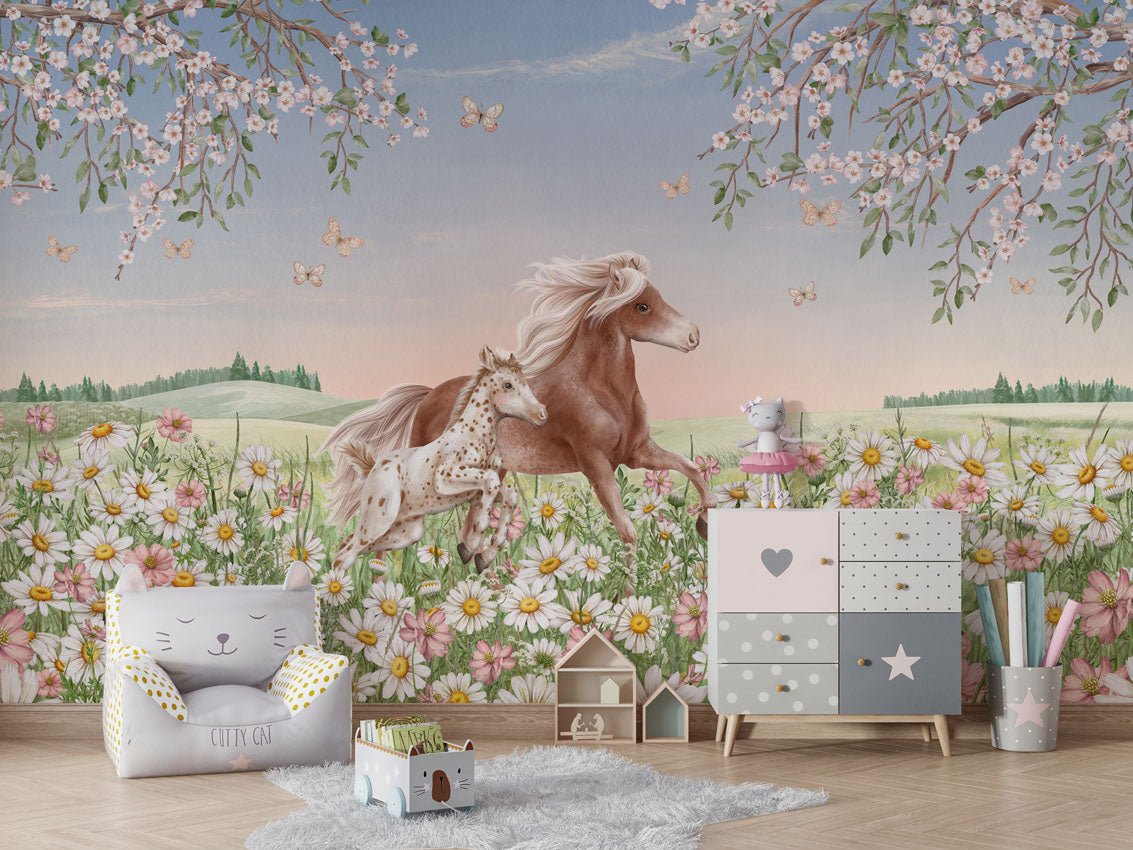 Wallpaper - Happy Horses (Pre - Order) - LPM Home