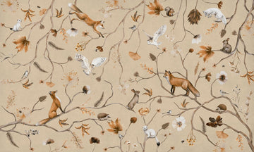 Wallpaper - Playful Forest - Beige (Pre - Order) - LPM Home