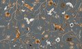 Wallpaper - Playful Forest - Blue (Pre - Order) - LPM Home