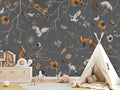 Wallpaper - Playful Forest - Blue (Pre - Order) - LPM Home