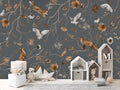 Wallpaper - Playful Forest - Blue (Pre - Order) - LPM Home
