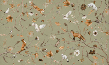 Wallpaper - Playful Forest - Green (Pre - Order) - LPM Home