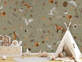 Wallpaper - Playful Forest - Green (Pre - Order) - LPM Home