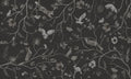 Wallpaper - Playful Forest - Monochrome - Black (Pre - Order) - LPM Home