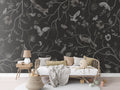 Wallpaper - Playful Forest - Monochrome - Black (Pre - Order) - LPM Home