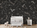 Wallpaper - Playful Forest - Monochrome - Black (Pre - Order) - LPM Home