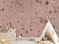 Wallpaper - Playful Forest - Monochrome - Pink (Pre - Order) - LPM Home