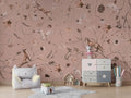 Wallpaper - Playful Forest - Monochrome - Pink (Pre - Order) - LPM Home