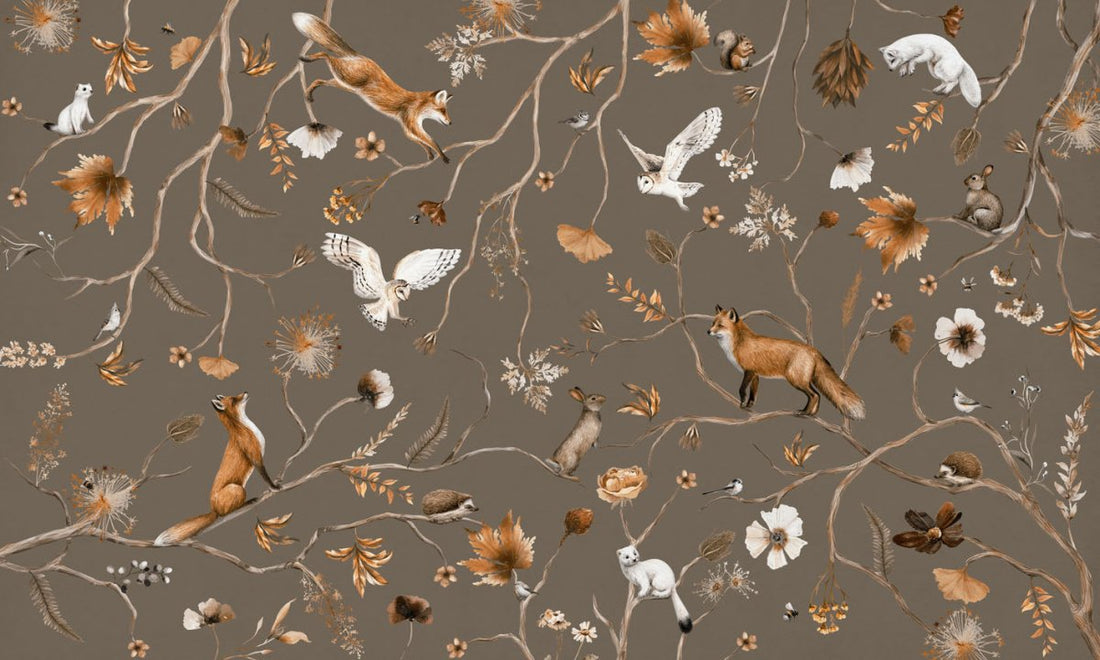 Wallpaper - Playful Forest - Taupe (Pre - Order) - LPM Home