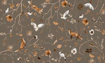 Wallpaper - Playful Forest - Taupe (Pre - Order) - LPM Home
