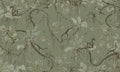 Wallpaper - Playful Monkeys - Monochrome - Green (Pre - Order) - LPM Home