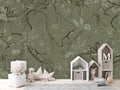 Wallpaper - Playful Monkeys - Monochrome - Green (Pre - Order) - LPM Home