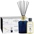 Lampe Gift Set, BQT Alpha Bleu Imperial with Under the Olive Tree Refill 200ml - Le Petit Marché Home Furniture