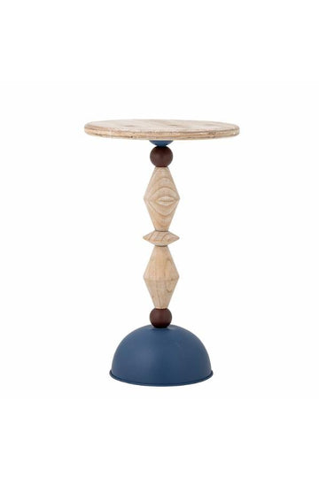 Side Table Mannelli, Blue, Firwood - LPM Home