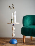 Side Table Mannelli, Blue, Firwood - LPM Home