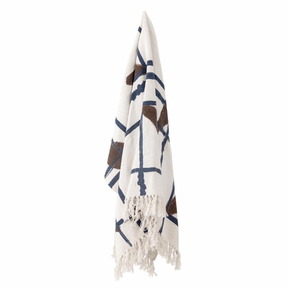 Throw Imperia, Nature, Recycled Cotton - Le Petit Marché Home Furniture