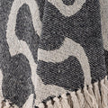 Throw Salobre, Black, Recycled Cotton - Le Petit Marché Home Furniture