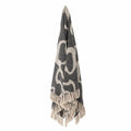 Throw Salobre, Black, Recycled Cotton - Le Petit Marché Home Furniture
