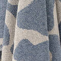 Throw Salobre, Blue, Recycled Cotton - Le Petit Marché Home Furniture