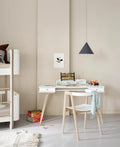 Wood Armchair Adjustable, White/Oak - Le Petit Marché Home Furniture