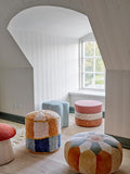 Pouf Kio, Blue, Cotton - Le Petit Marché Home Furniture