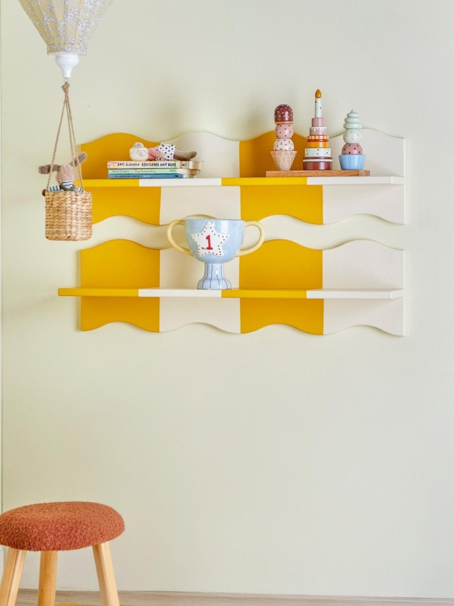 Shelf Bubbi, Yellow, MDF - LPM Home