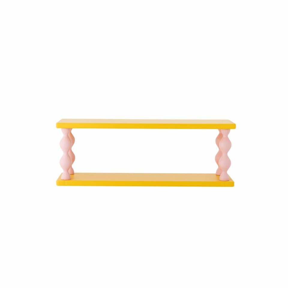 Shelf Bibiola, Yellow, MDF - LPM Home