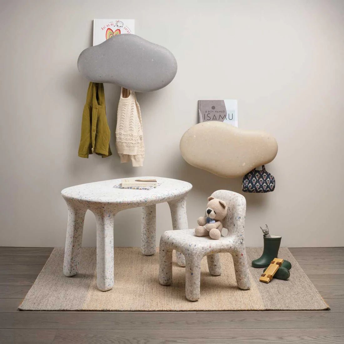 Marine Coat Rack - Faded White - Le Petit Marché Home Furniture