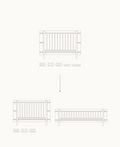 Mini+ sibling kit (additional parts to Mini+ cot bed incl. junior kit, white/oak) - Le Petit Marché Home Furniture