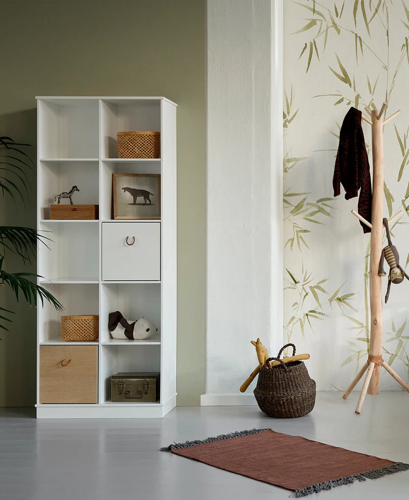 Wood Shelving Unit 2x5 with Base - Le Petit Marché Home Furniture