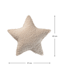 Star Cushion, Biscuit (Pre - Order) - Le Petit Marché Home Furniture
