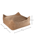 Square Ottoman, Toffee (Pre - Order) - Le Petit Marché Home Furniture