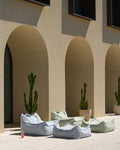 Square Ottoman Outdoor, Azure (Pre - Order) - Le Petit Marché Home Furniture