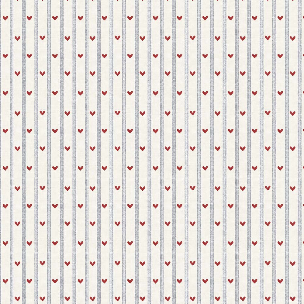 Wallpaper - Hearts and stripes morning (Pre - Order) - LPM Home