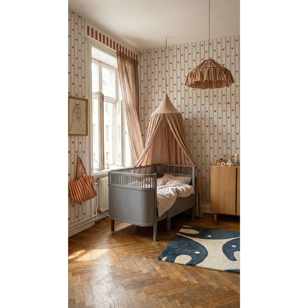Wallpaper - Hearts and stripes morning (Pre - Order) - LPM Home